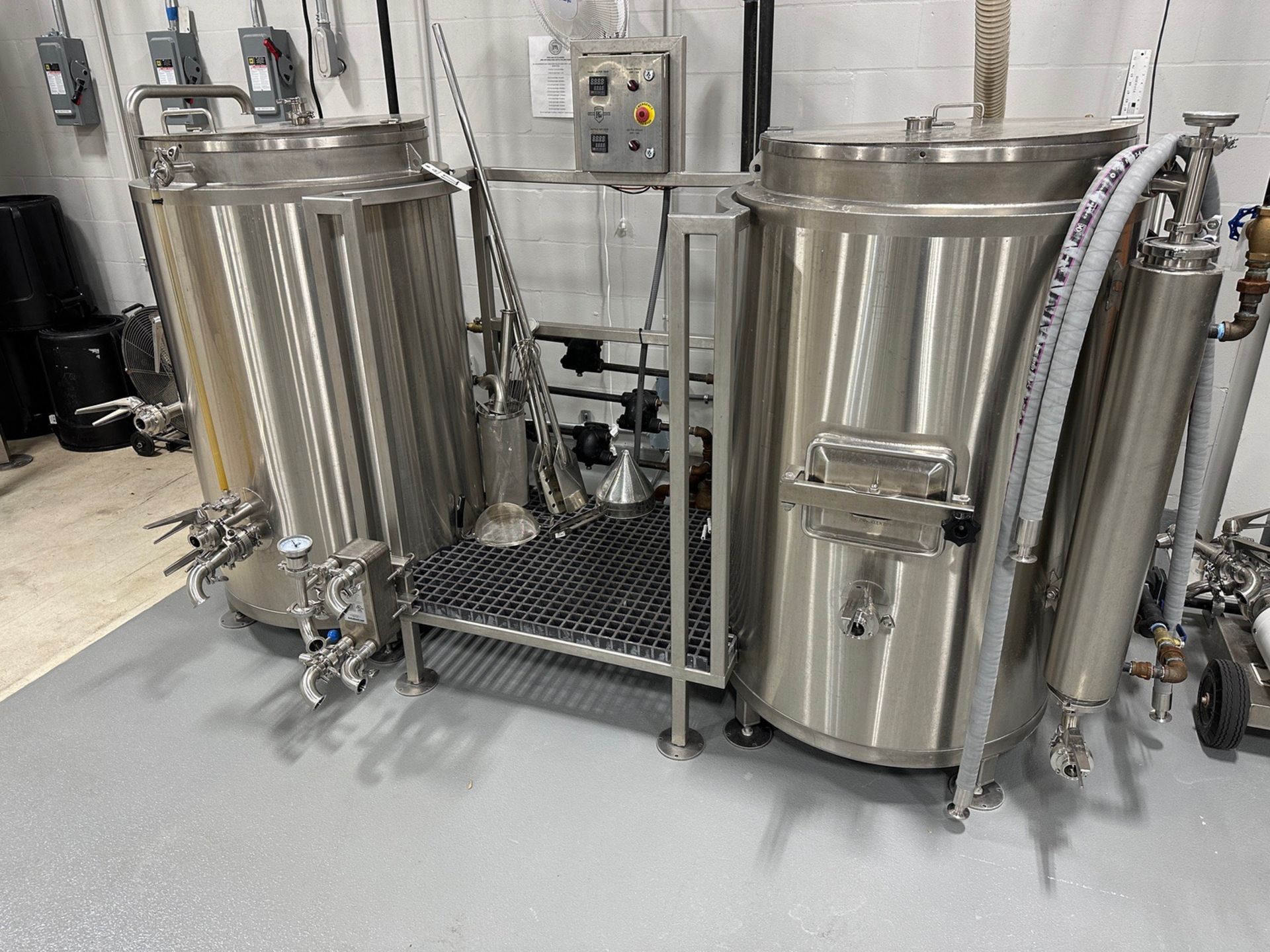 Portland Kettle Works 2 BBL 2-Vessel Stainless Steel Pilot System