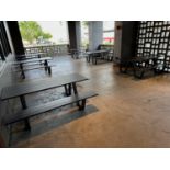 Heavy Duty Picnic Table with 4" x 4" Base