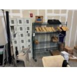 Lot of Employee Storage Space - Lockers, Coat Rack, Chairs
