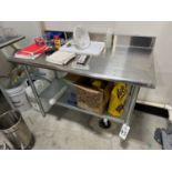 Uline Stainless Steel Table (Approx. 2' x 4')