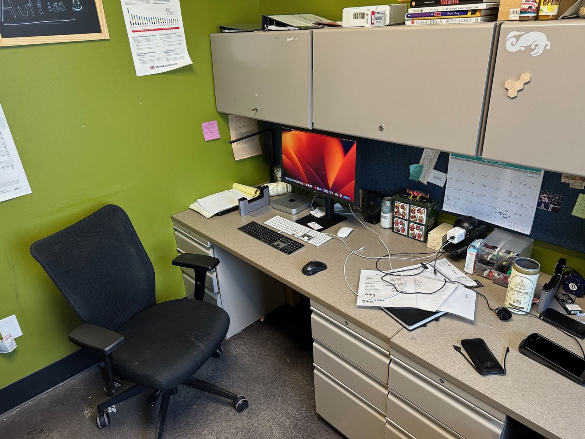 Contents of Office Including Desks, Cabinets and Chairs - Image 2 of 2