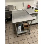 Lot of (3) Stainless Steel Tables - (1) 30" x 4', (1) 30" x 6' and (1) 2' x 4'