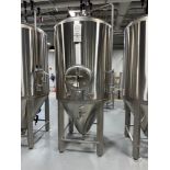 Portland Kettle Works 15 BBL Fermentation Tank - Cone Bottom, Glycol Jacketed, Mandoor, Zwickle