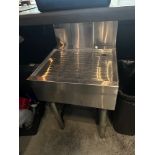 Lot of Stainless Steel Rack Drying Table (Approx. 18" x 18") and Small Table (Approx. 15" x 2')