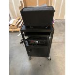 Lot of Rockville A/V Items with Cart