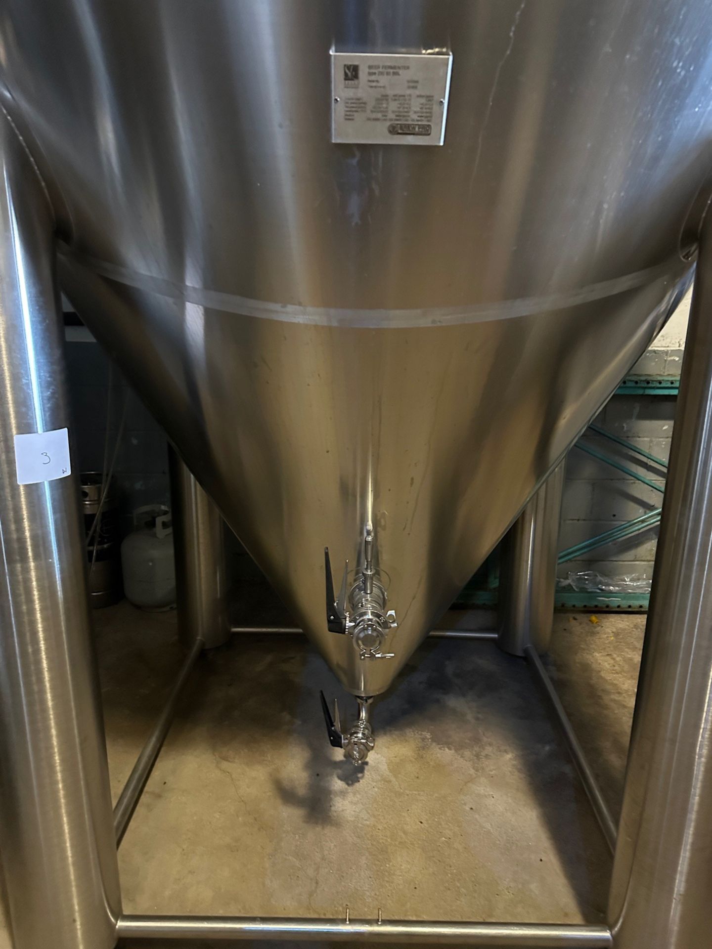 SK Brew Pro Technologies 60 BBL Fermenter, Glycol Jacketed, S/N: 151000980, Approx | Rig Fee $2250 - Image 3 of 7