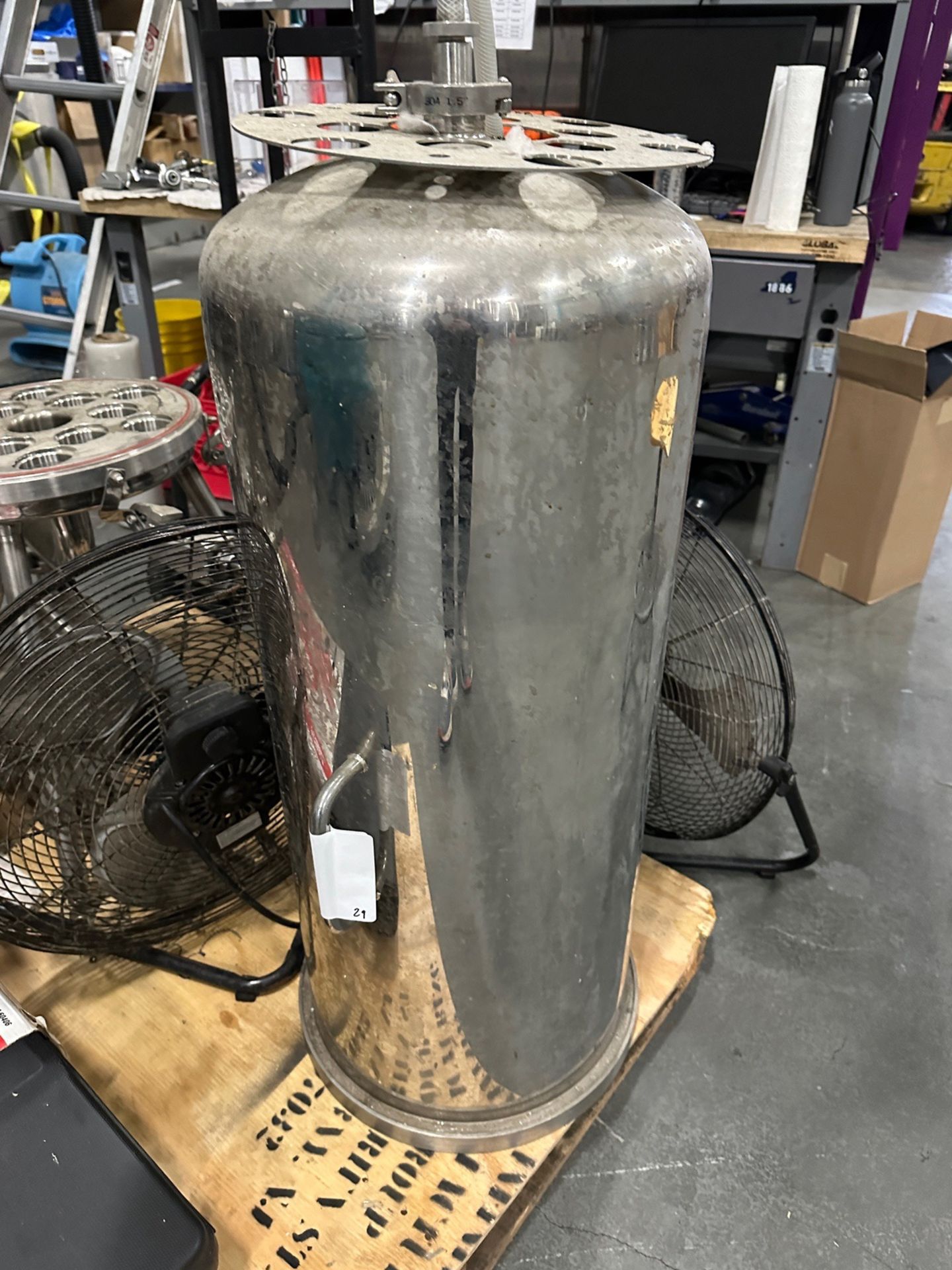 Stainless Steel Lenticular Filter Housing, Approx 16in Dia | Rig Fee $100