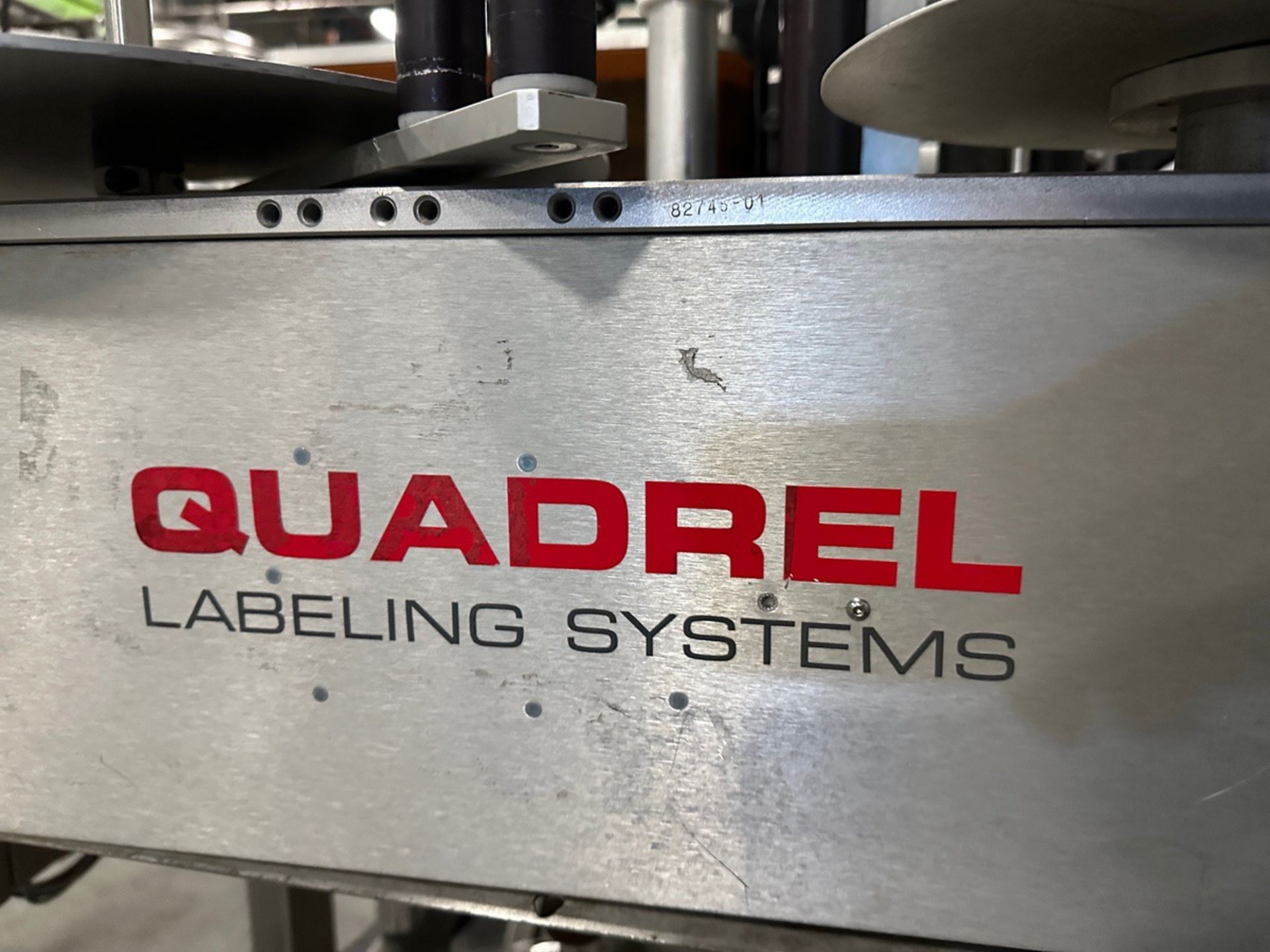 2019 Quadrel Model Econoline Wrap Labeler, S/N: 82745-01, Approx 4.5in W x 10ft OAL Belt - Image 3 of 8