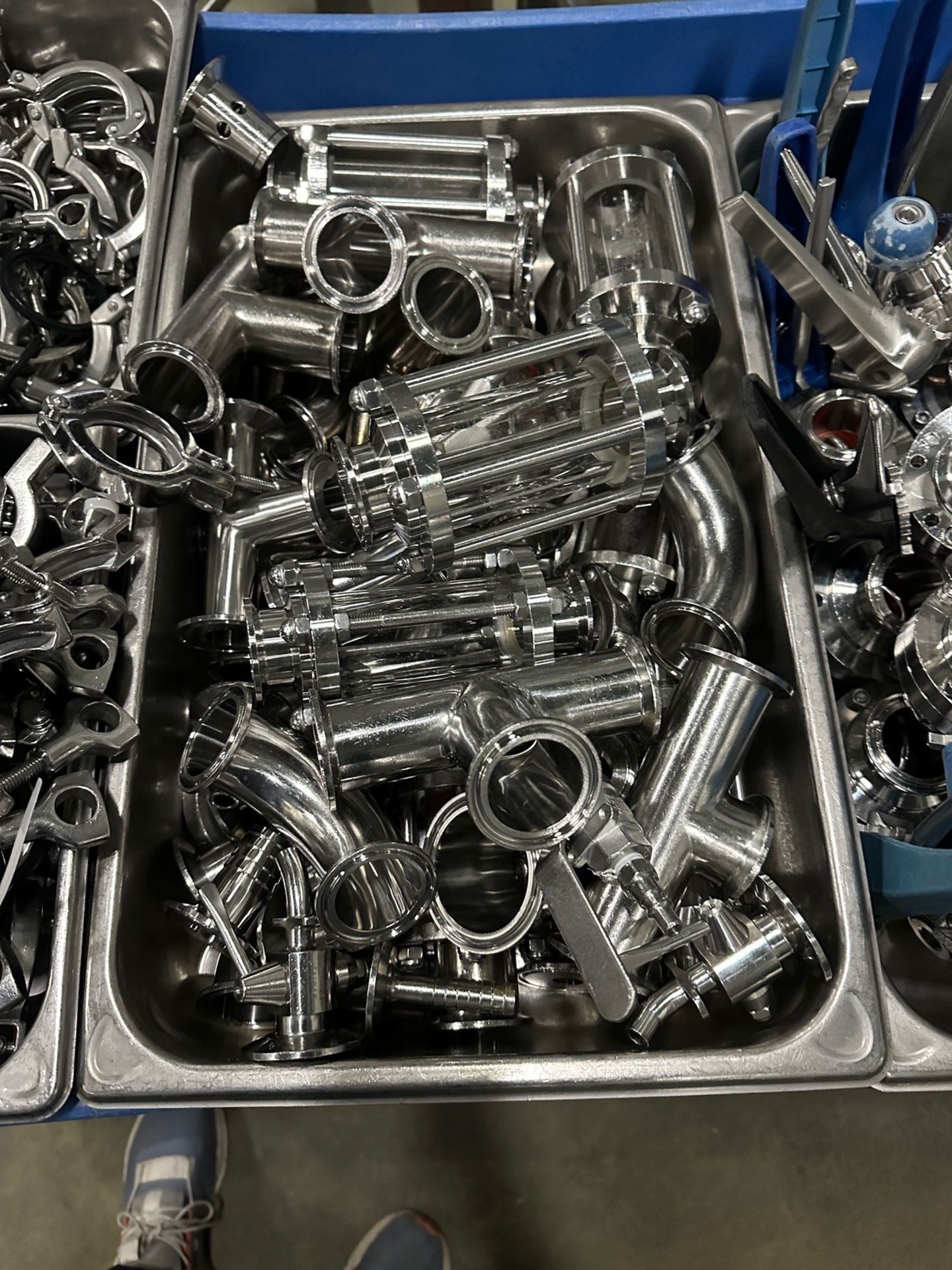 Misc Stainless Steel Brewery Fittings, Tri-Clamps, Sight Glasses, Butterfly Valves - Image 4 of 5