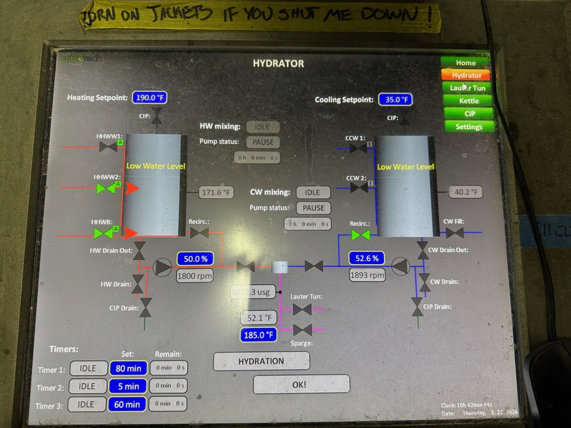 2016 Prospero SK 2-Vessel 49 BBL Brew Kettle/Whirlpool, 39 BBL Mash Mixer / Lauter Tun, with Control - Image 12 of 25