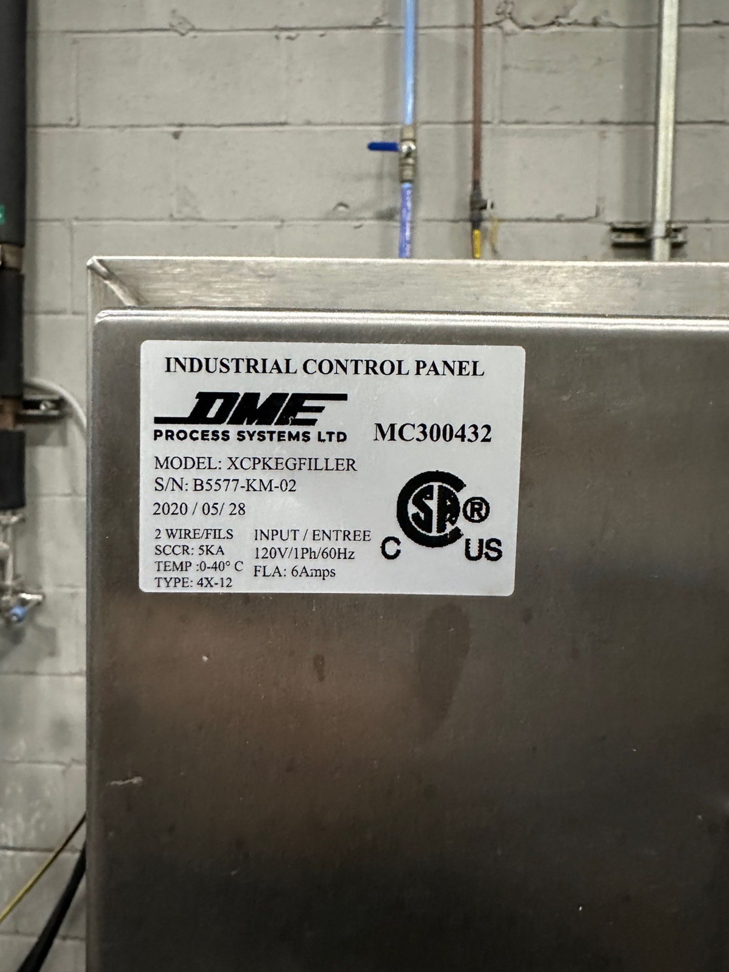 2020 DME Keg Filler, Model XCPKEGFILLER, S/N: B5577-KM-02 | Rig Fee $350 - Image 4 of 7