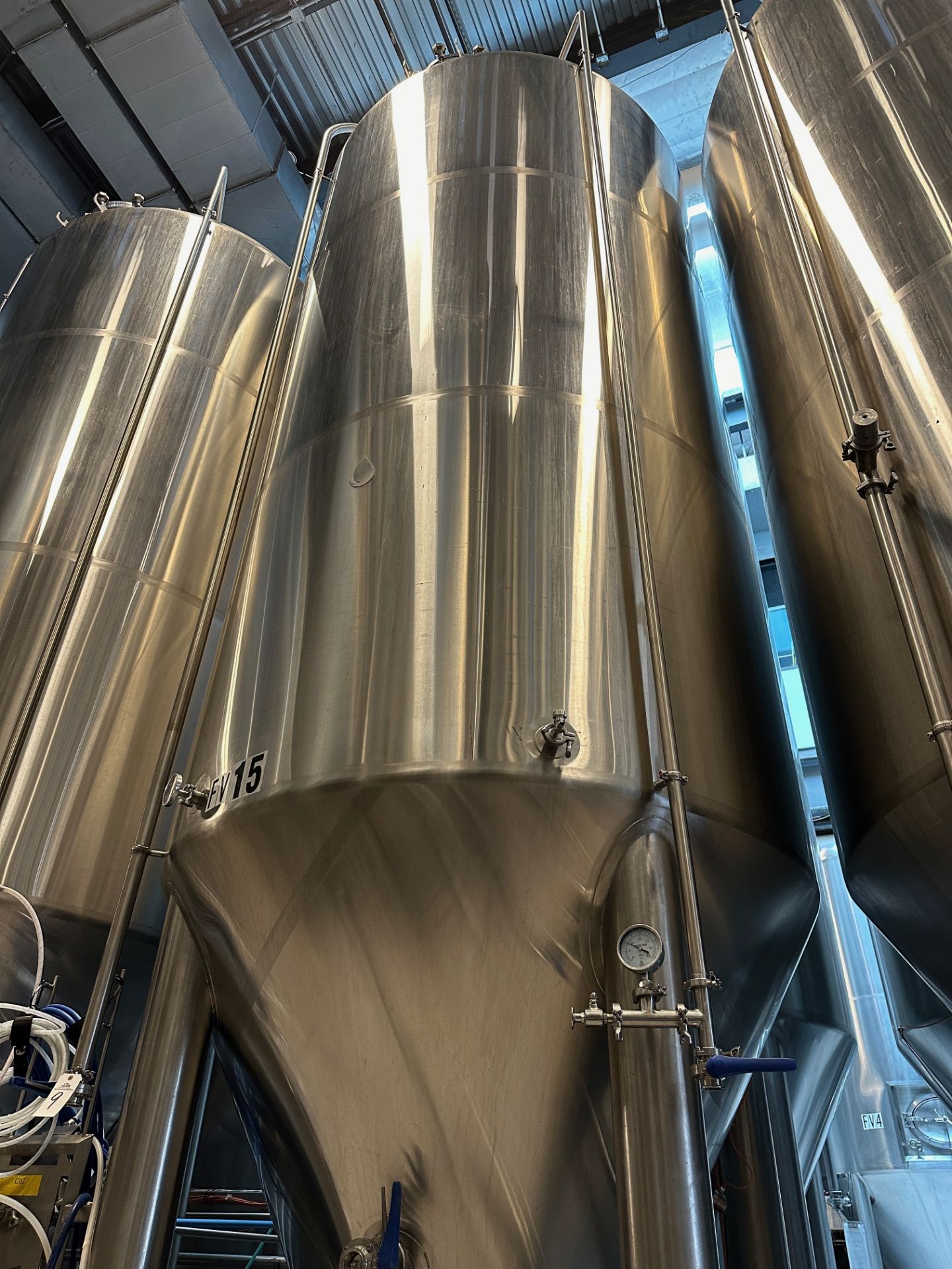 Complete 40 BBL Microbrewery - 40 BBL Deutsche 4-Vessel Brewhouse, Tanks, Can Line - See Description - Image 33 of 335