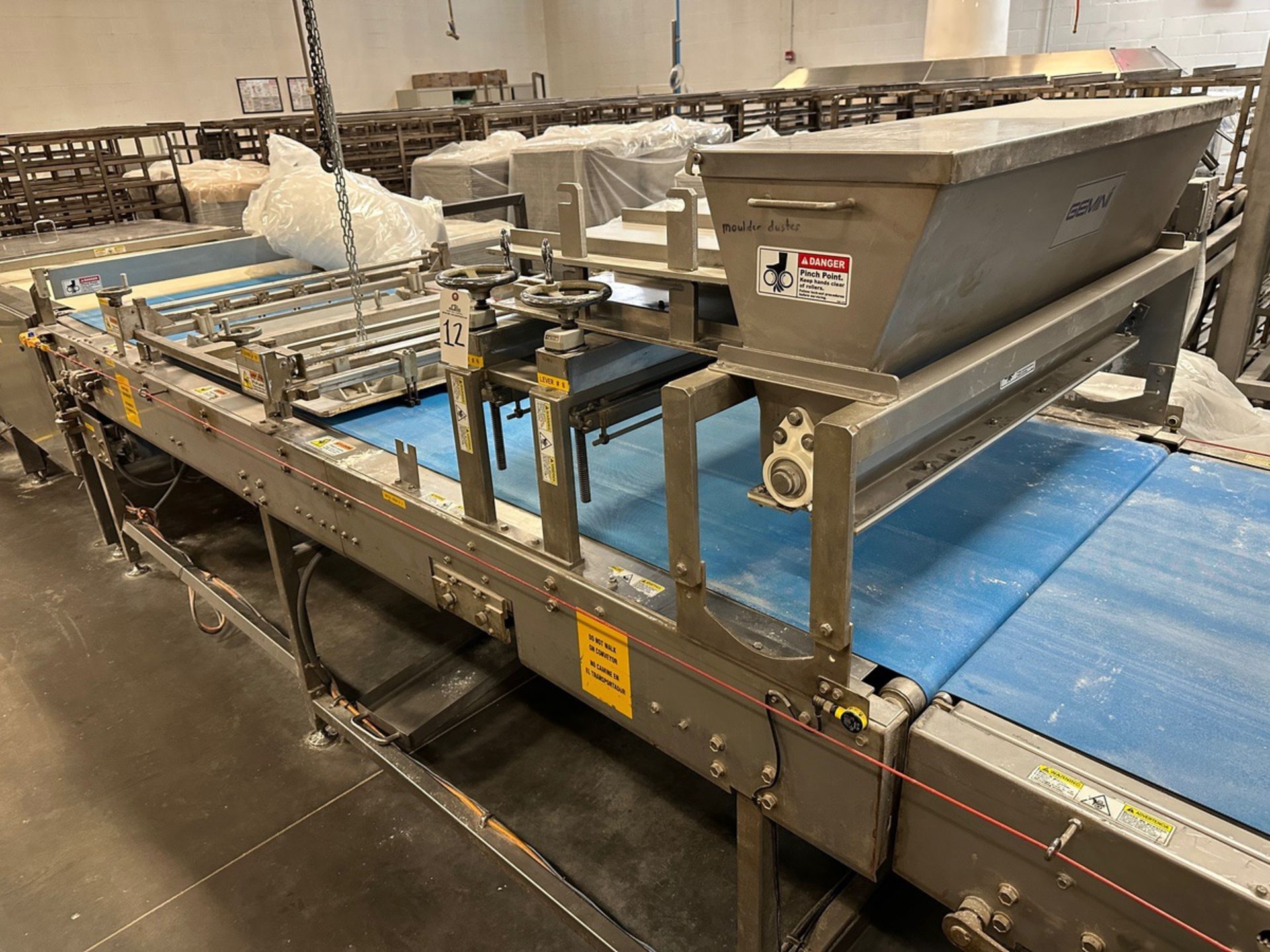 Gemini Divider/Sheeter/Moulding Table (Approx. 42" Belt and 12'6" Long)