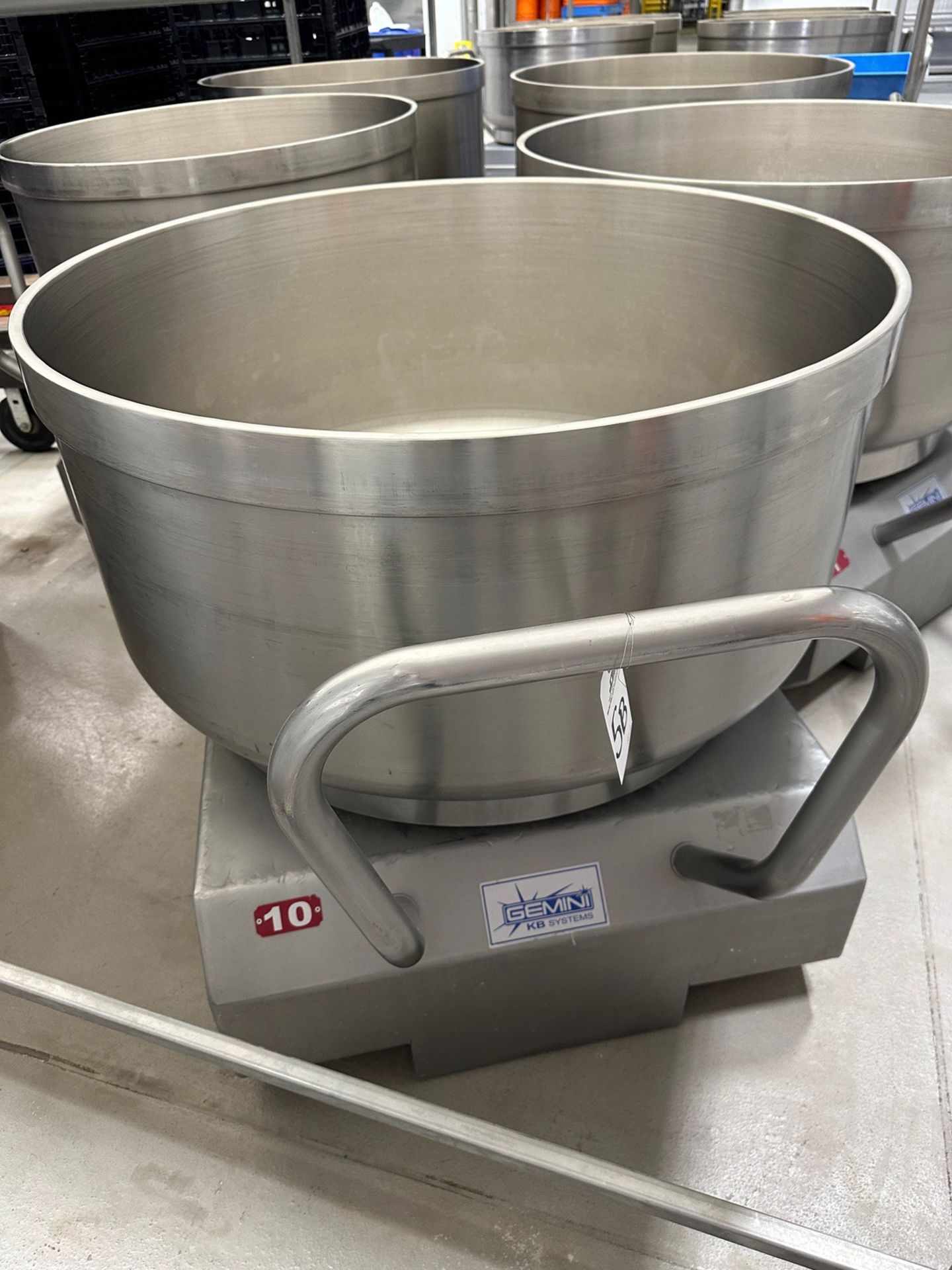 Lot of (2) Gemini 550 LB Capacity Stainless Steel Movable Bowls | Rig Fee $150