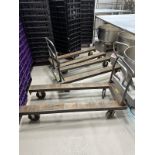 Lot of (3) Heavy Duty Pan Carts (Approx. 28" x 69")