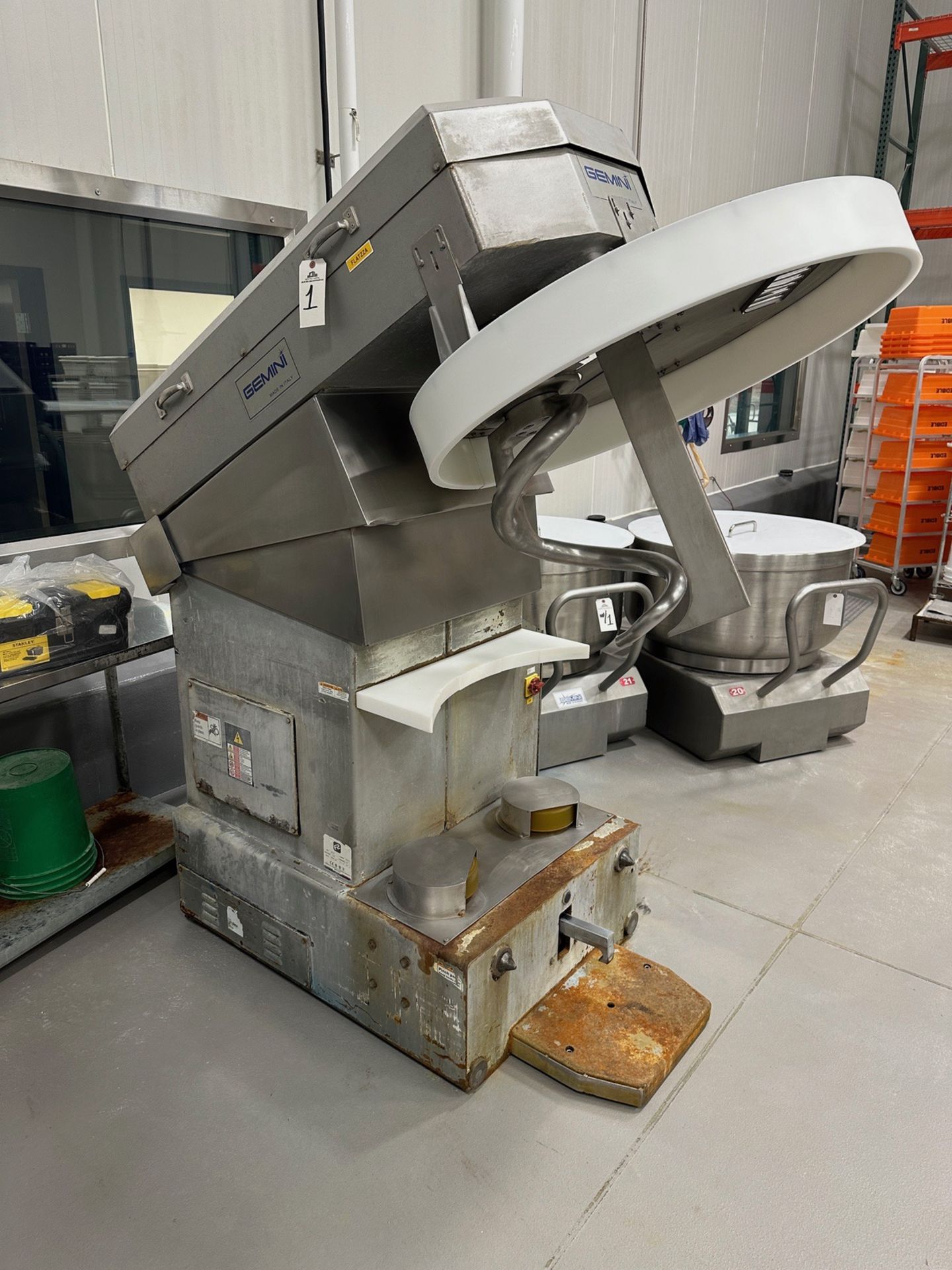 2013 Gemini Model ME 250 - 550 LB Capacity - Removable Bowl Mixer - S/N 13385 - Comes with 2 SS