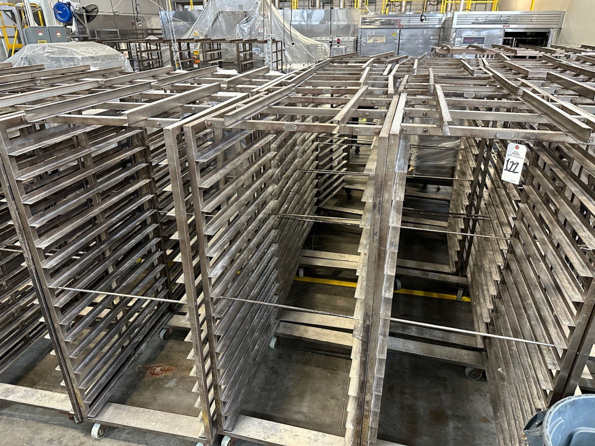 Lot of (10) Oven Racks (Approx. 29" x 3' x 68" O.H.) | Rig Fee $100
