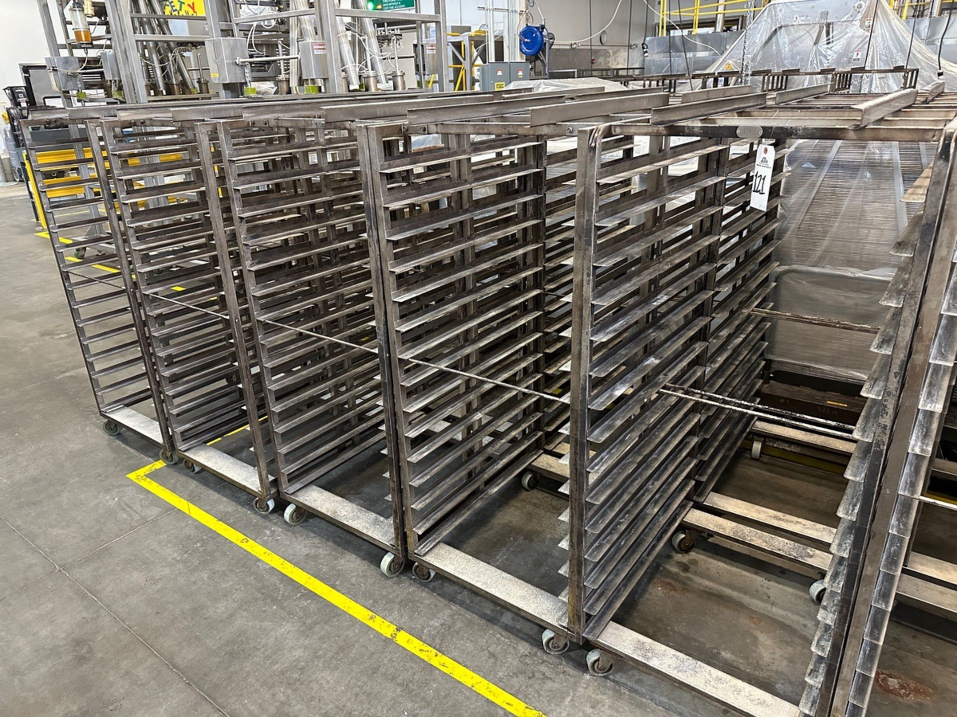 Lot Of 10 Oven Racks Approx 29 X 3 X 68 O H Required Rigging lot-of-10-oven-racks-approx-29-x-3-x-68-o-h-required-rigging