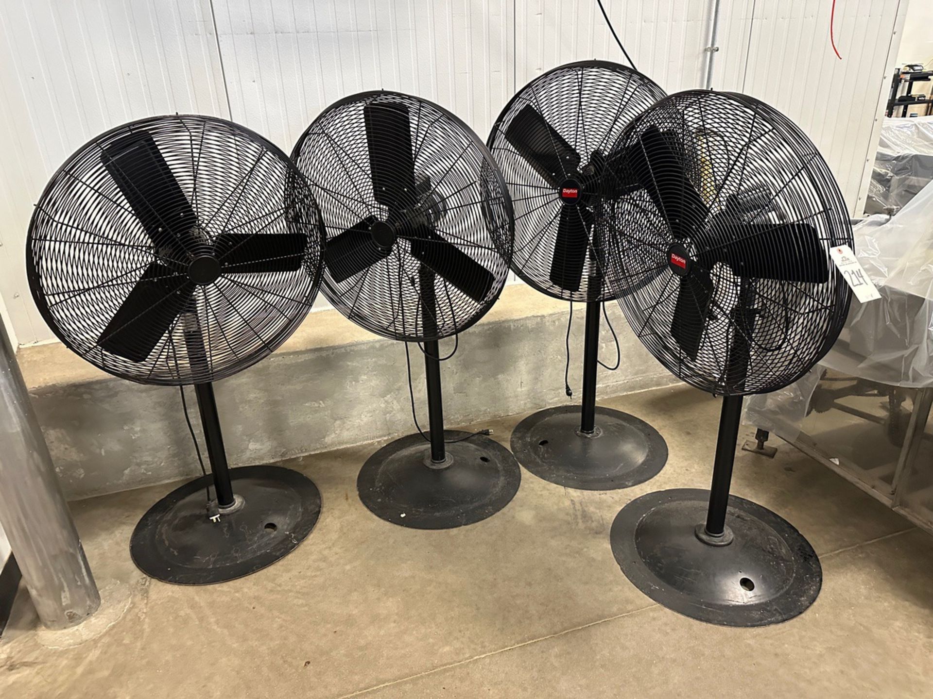 Lot of (4) 30" Dayton Pedestal Fans - Model 1RWB5B