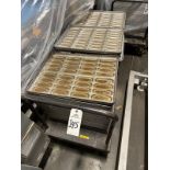 Approx. (125) 32 Count Hot Dog Bun Baking Tray on Heavy Duty Pan Cart (5" Bun) | Rig Fee $50