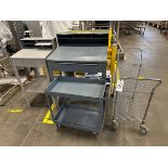 Lot of Workstations and Utility Carts | Rig Fee $75