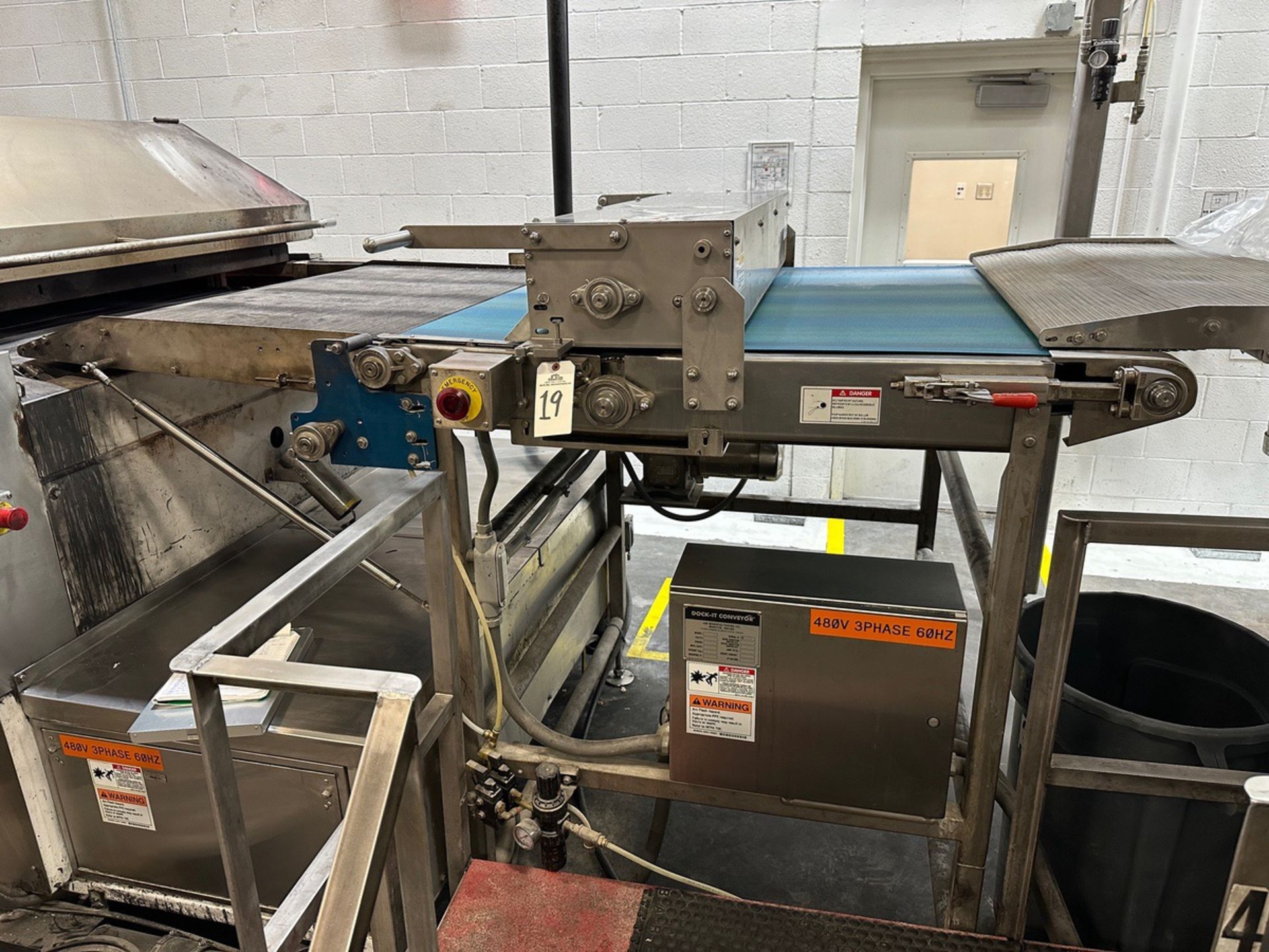 AM Manufacturing Model Dock-It 48 Conveyor from Apache Press to Oven - S/N D48124 ( | Rig Fee $200