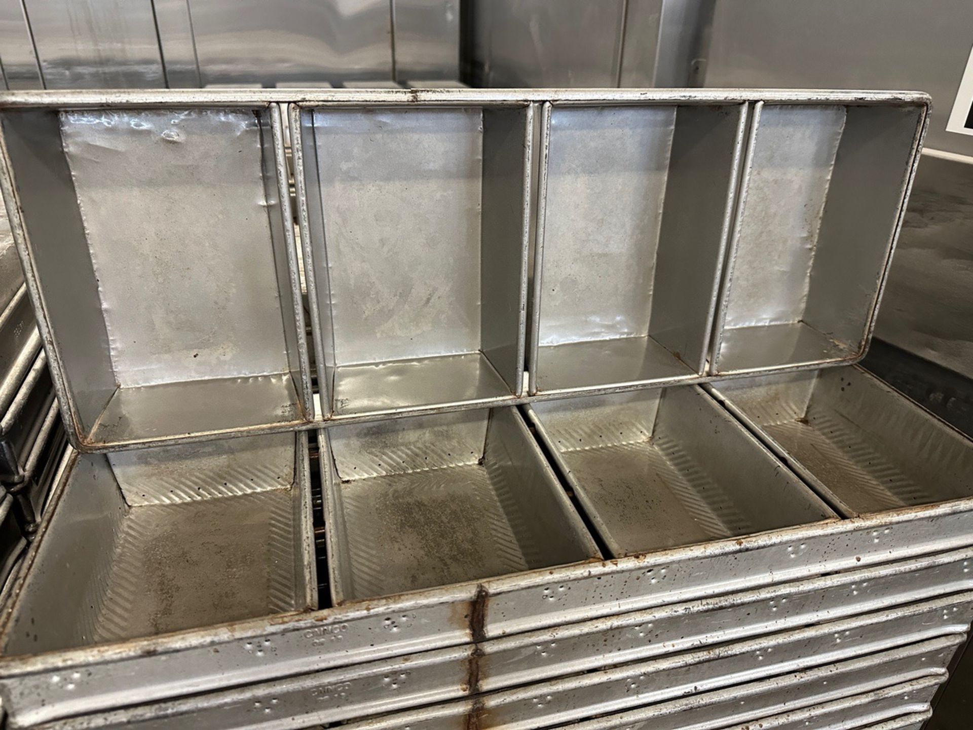 Approx. (189) 4-Loaf Bread Baking Pans on Heavy Duty Pan Cart (Approx. 9" x 25.5") | Rig Fee $50 - Image 2 of 2