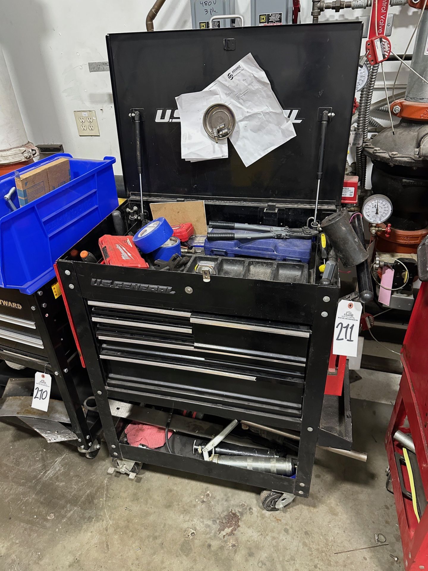 US General Tool Cabinet and Contents