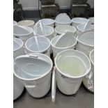 Lot of (8) 55 Gallon Drums on Dollies