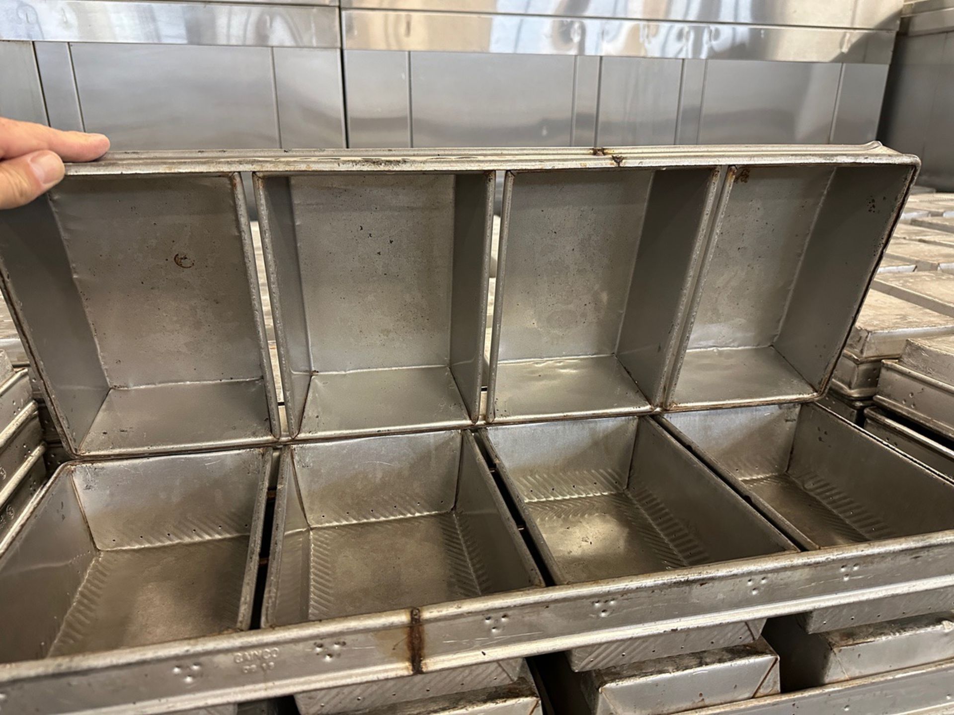 Approx. (189) 4-Loaf Bread Baking Pans on Heavy Duty Pan Cart (Approx. 9" x 25.5") | Rig Fee $50 - Image 2 of 2
