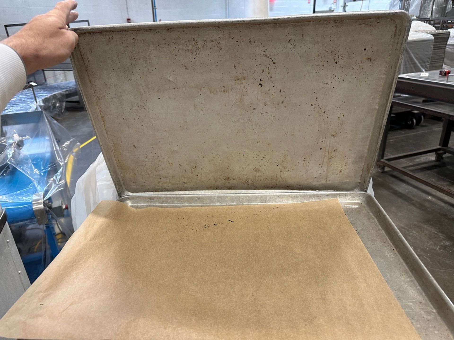 Approx. (330) Sheet Trays on Heavy Duty Pan Cart (Approx. 18" x 26") | Rig Fee $50 - Image 2 of 2