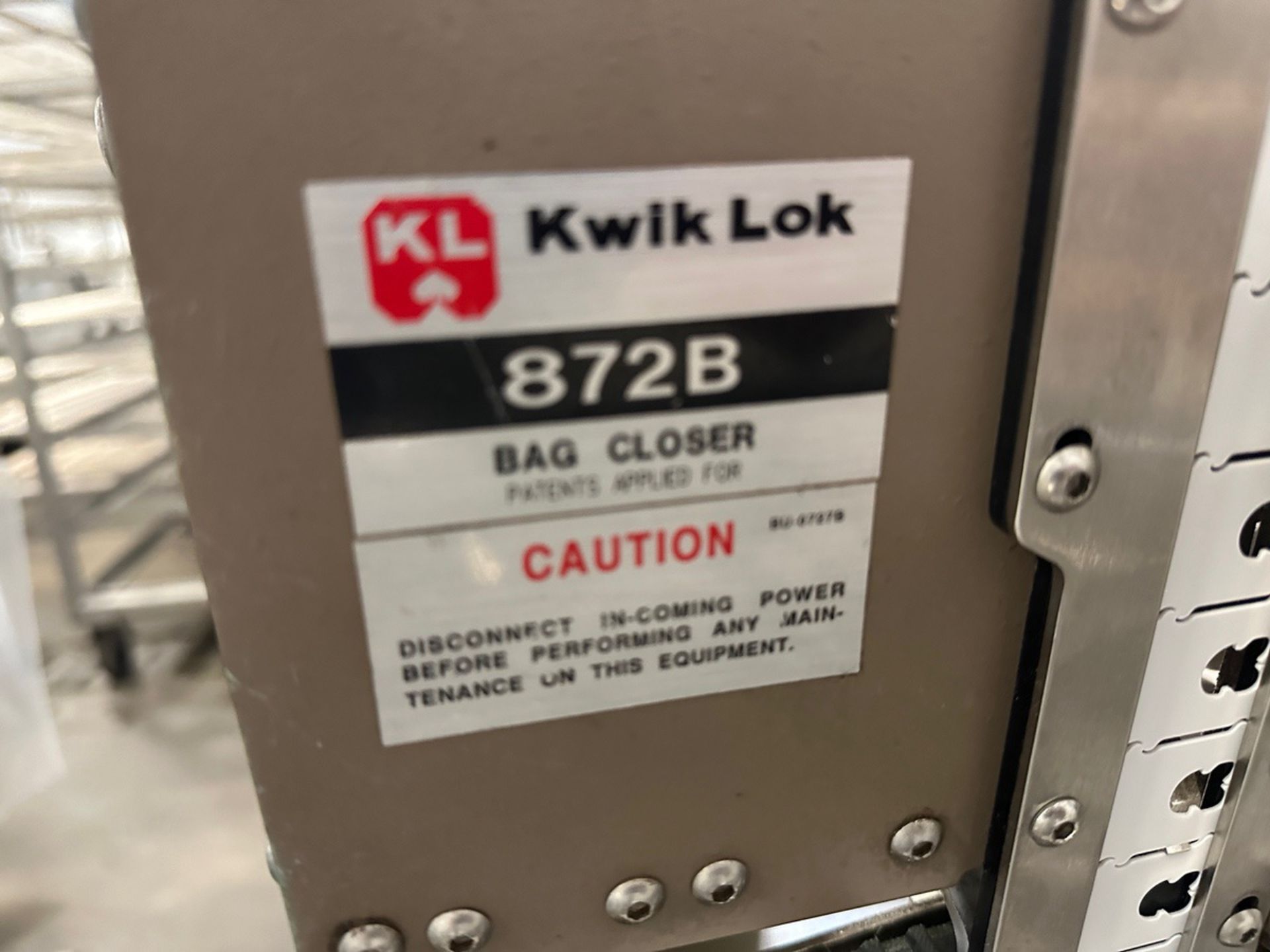 Kwik Lok Model 872B Bag Closer | Rig Fee $250 - Image 3 of 6