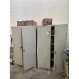 Lot of (2) 2-Door Storage Cabinets with Contents | Rig Fee $150