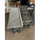 Lot of (2) Roller Conveyors (Approx. 1' x 38" and 16" x 5') | Rig Fee $50