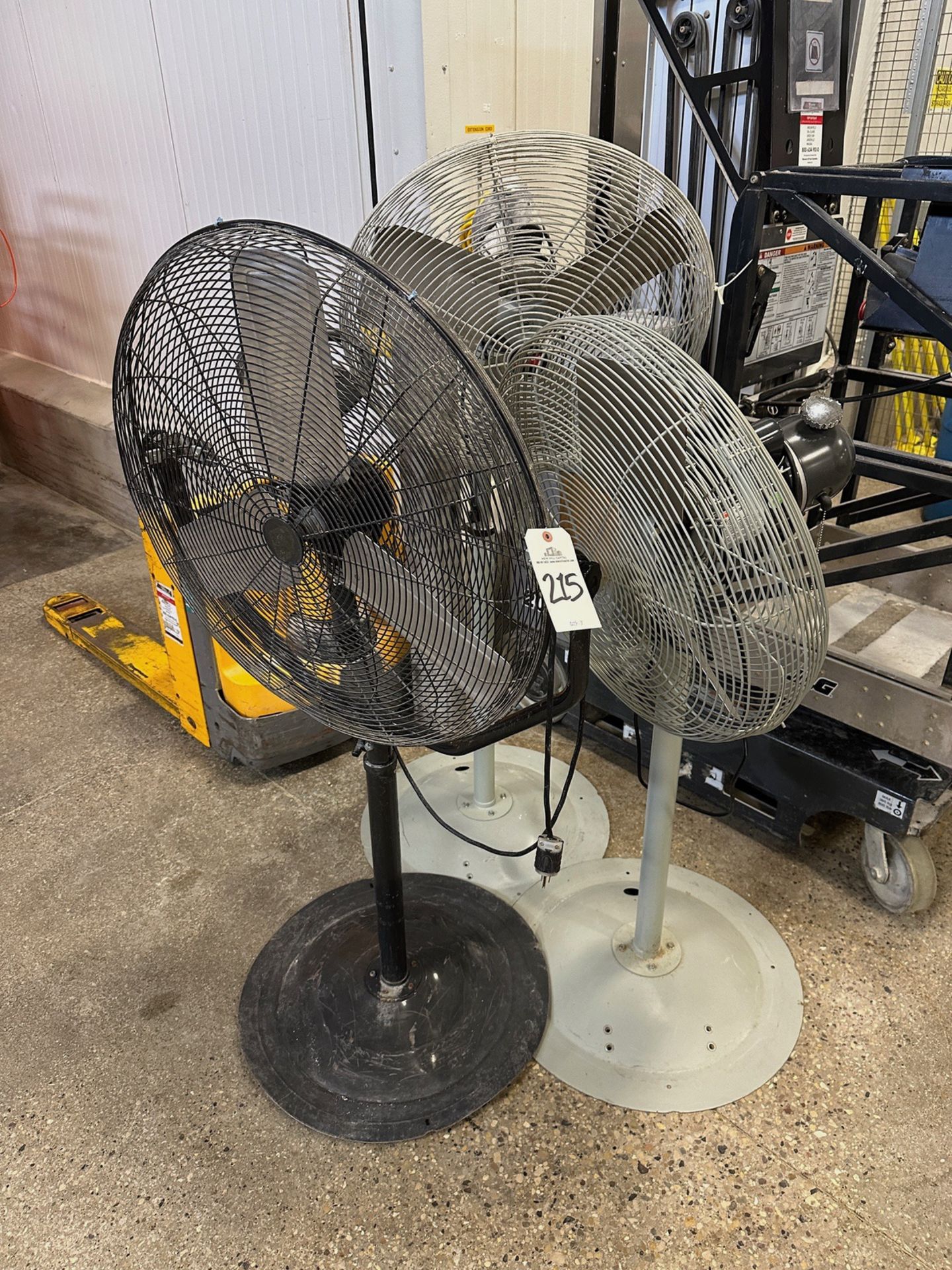 Lot of (3) Pedestal Fans - (1) 30" and (2) 24" | Rig Fee $75