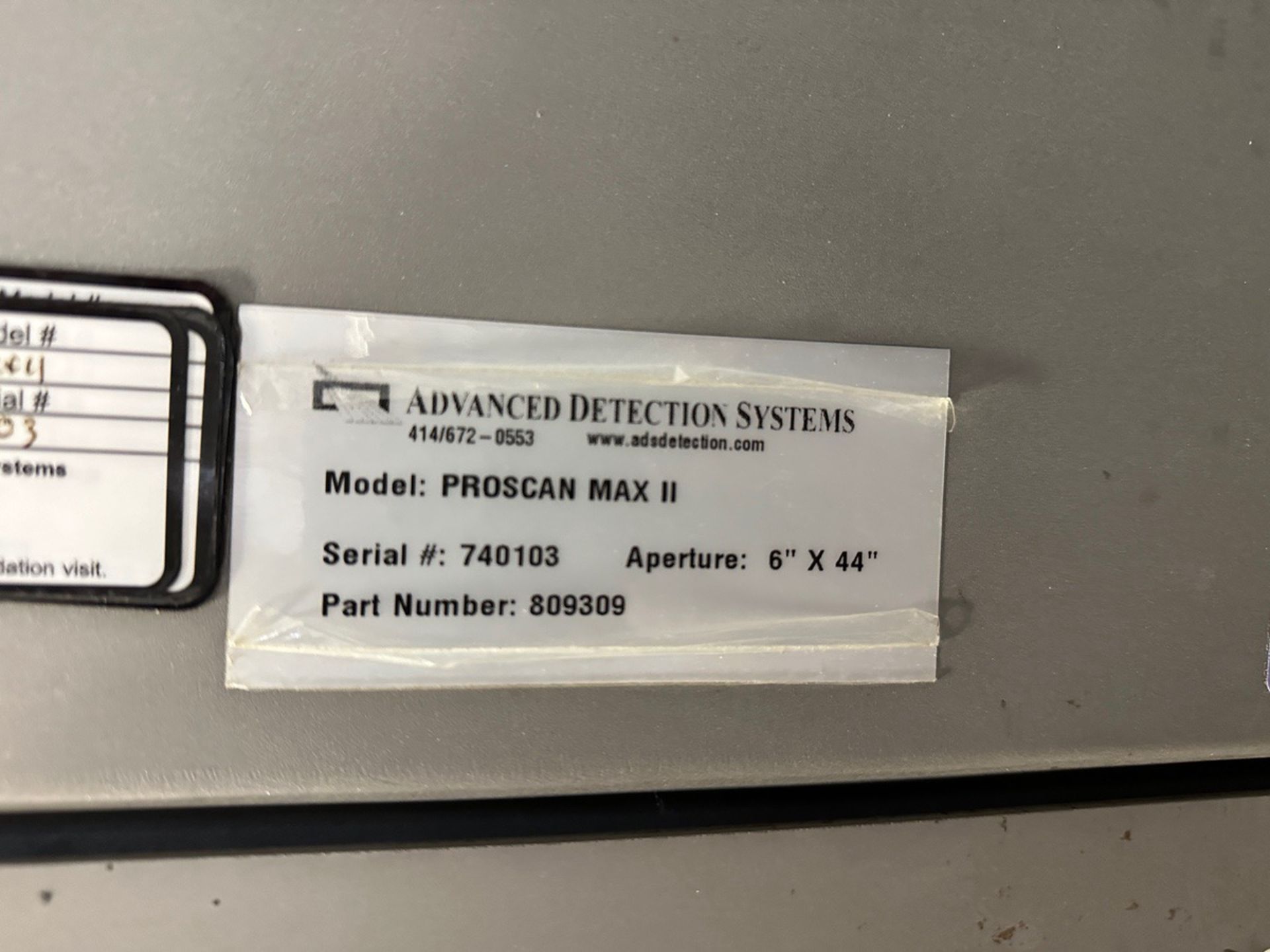 Advanced Detection Systems Proscan Max II Metal Detector Conveyor - S/N 740103 (App | Rig Fee $350 - Image 4 of 6