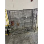 Wire Storage Cage on Casters (Approx. 6' x 2' x 69" O.H.) | Rig Fee $50