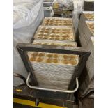 Approx. (275) 6 - 4 Bun Baking Trays on Heavy Duty Pan Cart (3.5" Diameter Bun) | Rig Fee $50