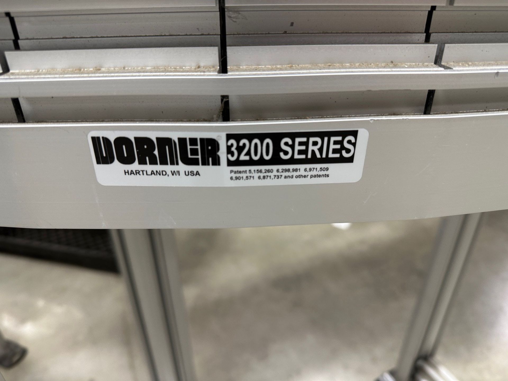 Dorner 3200 Series Intralox Belt over Stainless Steel Frame with (2) 45 Degree Turn | Rig Fee $300 - Image 3 of 5