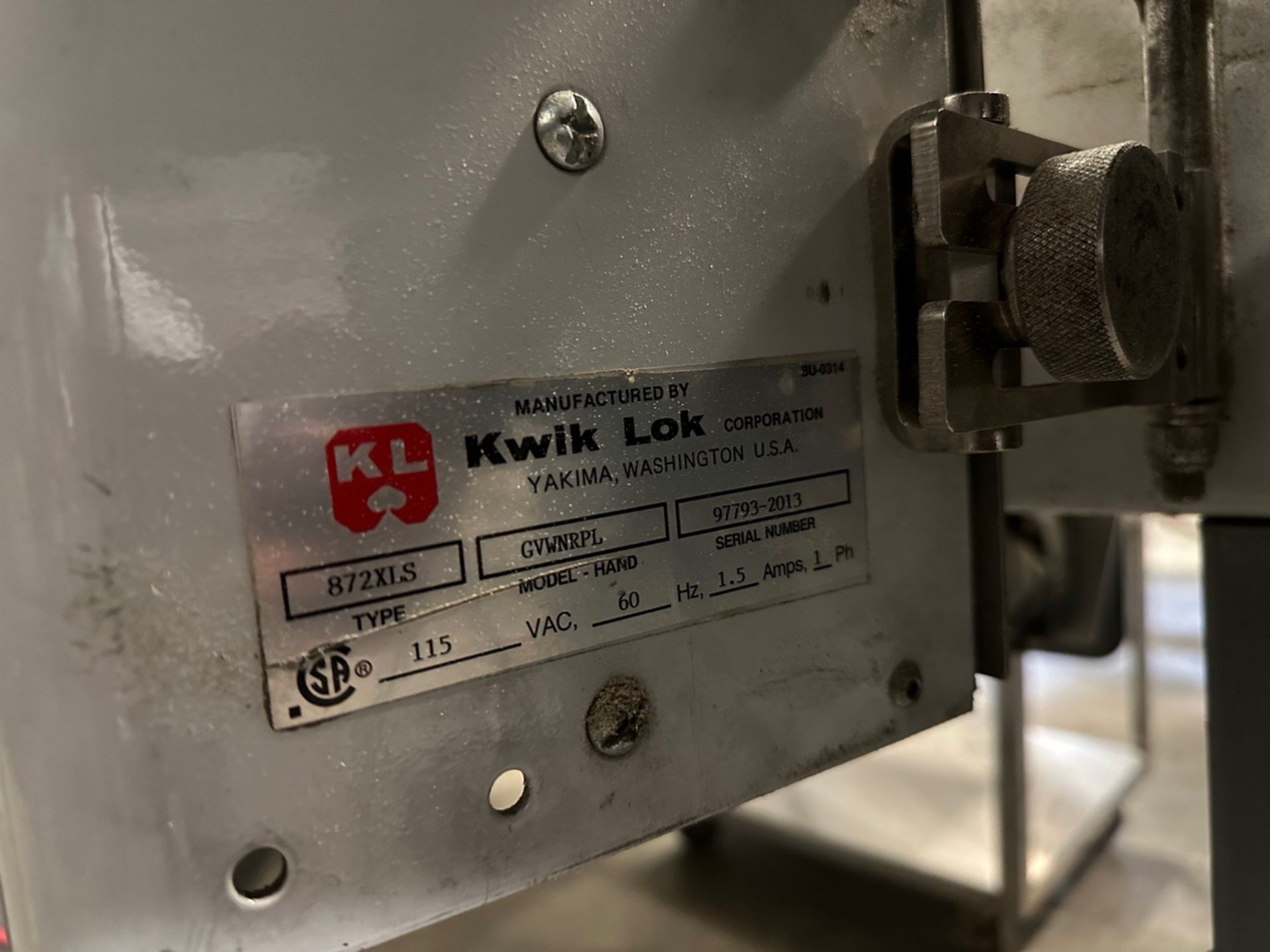 Kwik Lok Model 872 XLS Bag Closer | Rig Fee $250 - Image 7 of 7