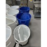 Lot of (3) 35 Gallon Drums on Dollies | Rig Fee $30