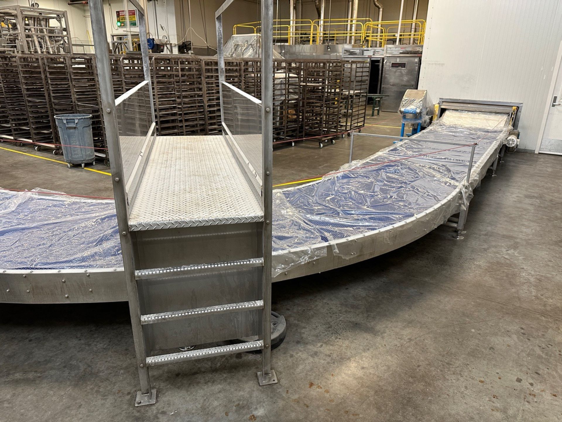 2019 AM Manufacturing Blue Belt Plastic Intralox Conveyor over Stainless Steel Fram | Rig Fee $1500 - Image 4 of 6