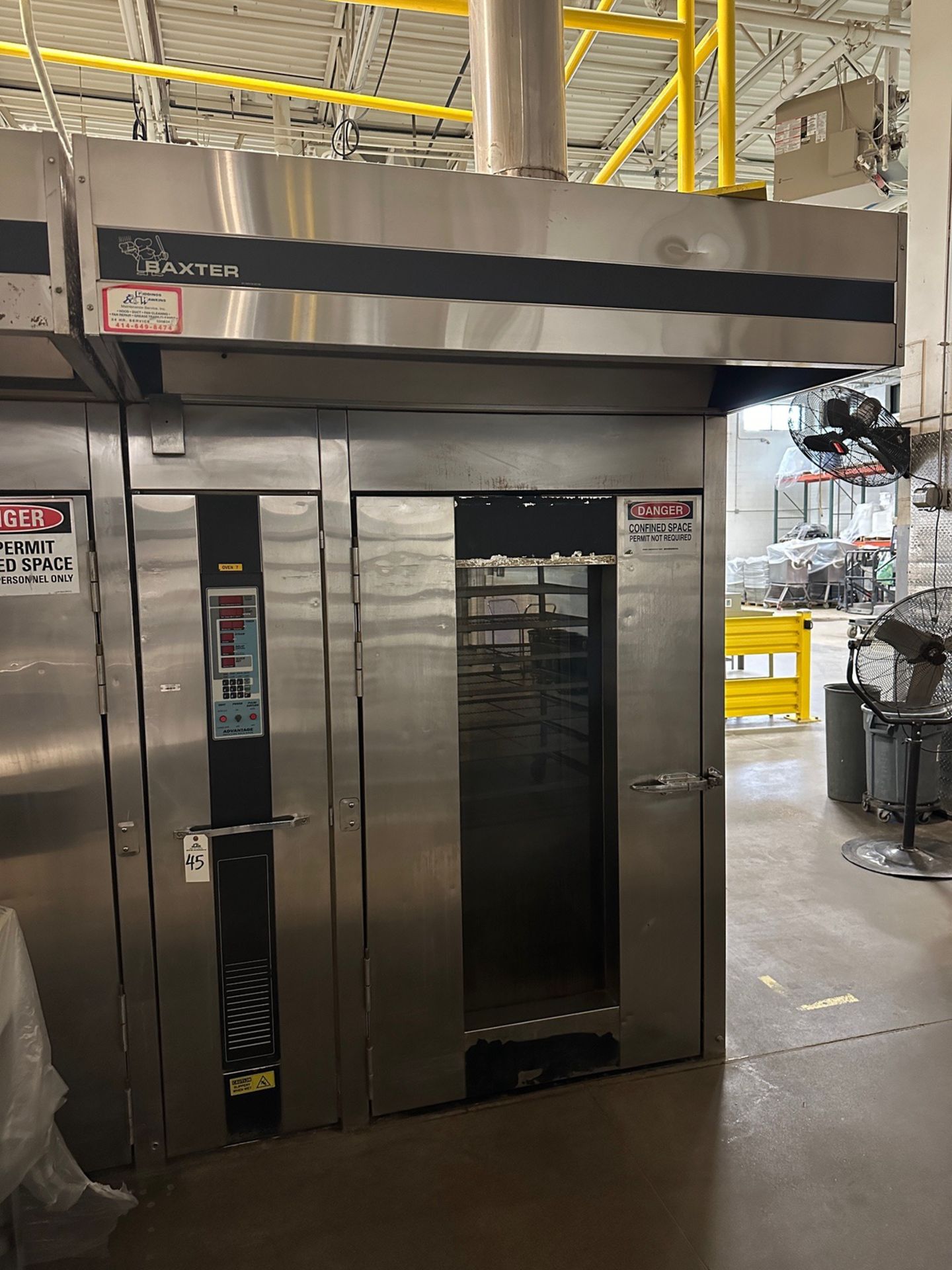 Baxter Rotating Rack Oven - Model OV210G-M2B, S/N 24-1007401 | Rig Fee $900