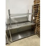 Lot of (2) Stainless Steel Tables (Approx. 30" x 6' and 30" x 5') | Rig Fee $100
