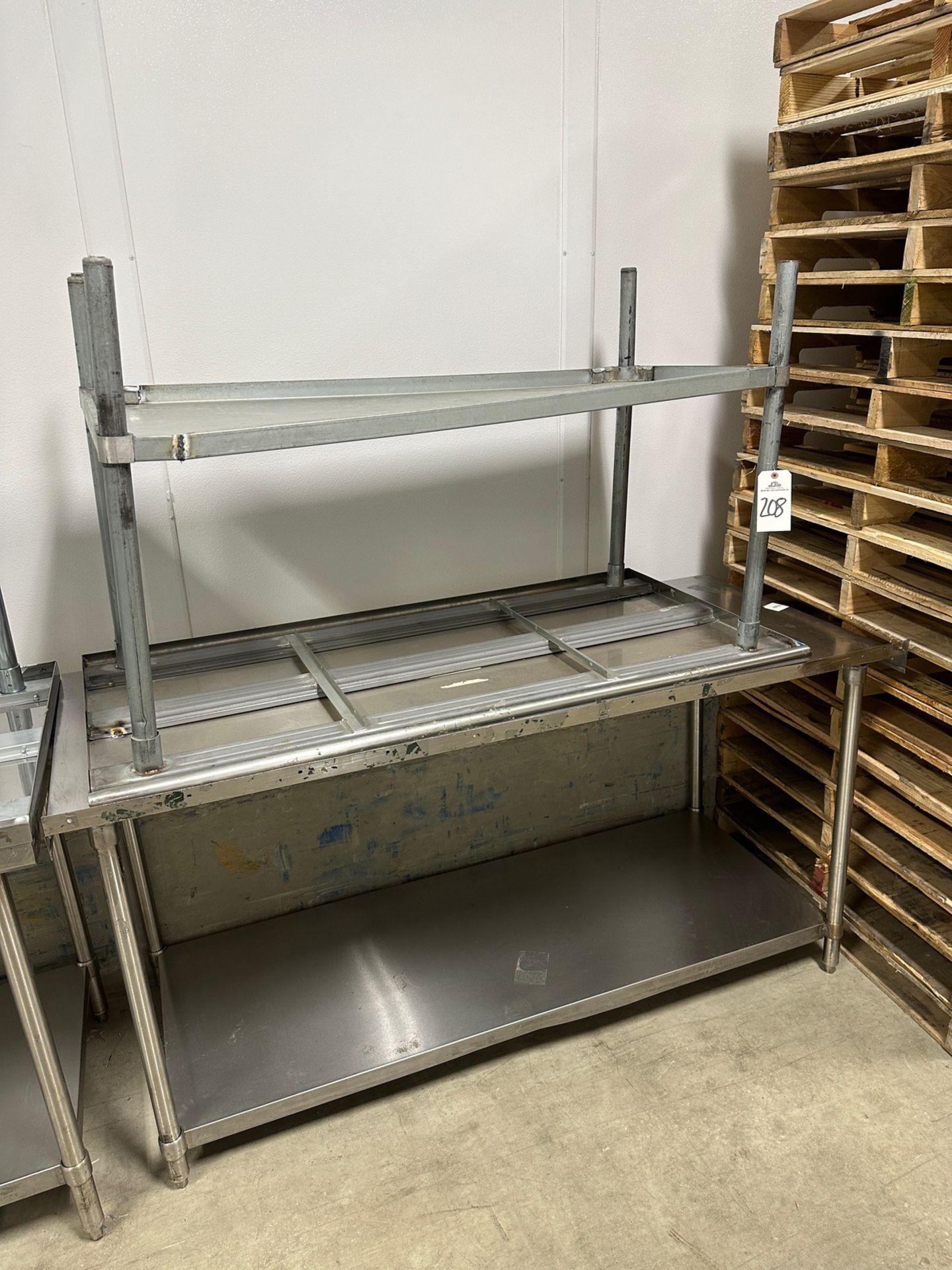 Lot of (2) Stainless Steel Tables (Approx. 30" x 6' and 30" x 5') | Rig Fee $100