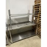 Lot of (2) Stainless Steel Tables (Approx. 30" x 6' and 30" x 5')