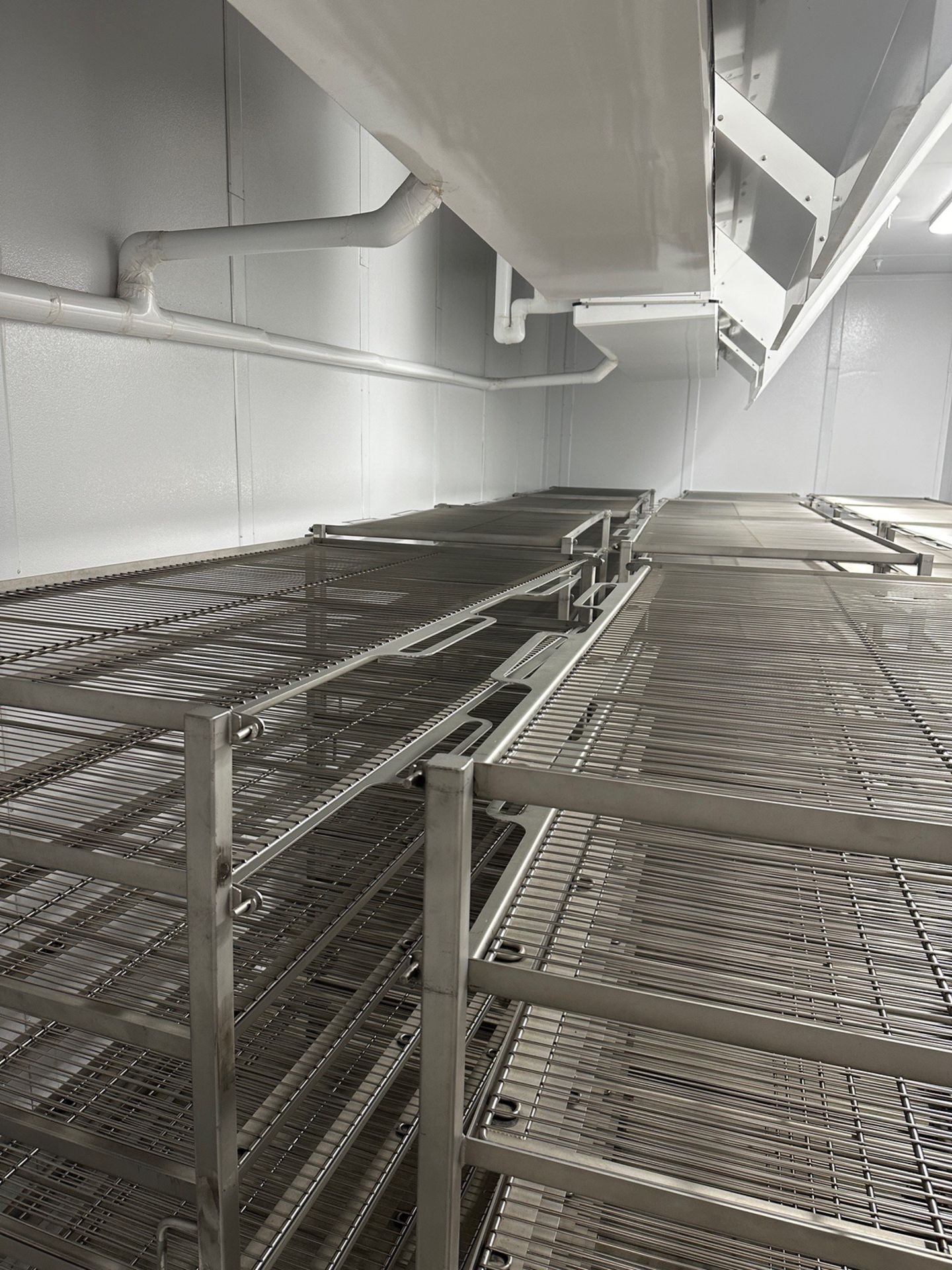 Lot of (6) Stainless Steel Wire Rack Carts (Approx. 39.5" x 75.5" x 76" O.H.) | Rig Fee $150 - Image 2 of 2