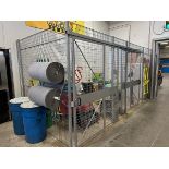 Lot of Security Cage with Cleaning Items (Approx. 9' x 19' x 9' O.H.) | Rig Fee $500