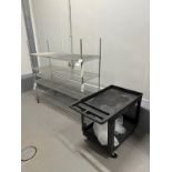 Lot of Wire Shelving Unit and Utility Cart | Rig Fee $50