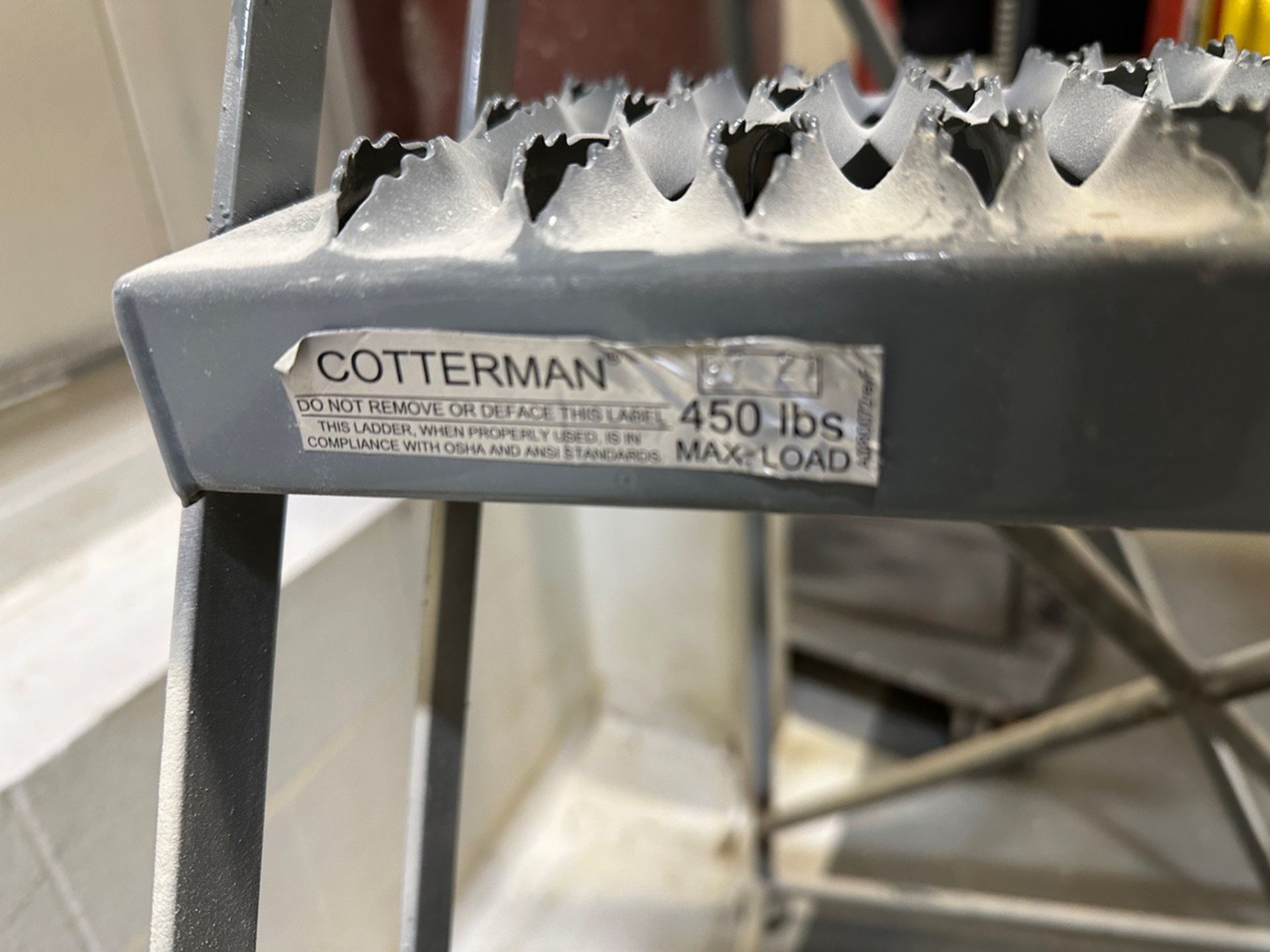 Cotterman Rolling Staircase with 450 LB Capacity | Rig Fee $25 - Image 2 of 2